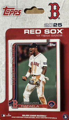 Boston Red Sox 2025 Topps Factory Sealed Team Set Devers Story 2 ROOKIE Cards-1