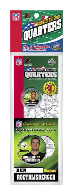 BEN ROETHLISBERGER STEELERS PA. State Quarter w/Card-1