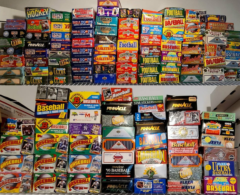 70+ Vintage Sports Cards Lot – Unopened Sealed Packs Bundle, Mixed Basketball Baseball Football Card Collection-2