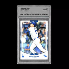 Graded 10 SHOHEI OHTANI HR #1 - 2024 Topps 50/50 Card #2 Dodgers MLB History-1