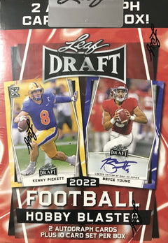 2022 LEAF DRAFT NFL HOBBY Box 10 Card Set 2 Autographs 2023 Stroud Bryce Young-3