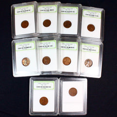 Lote de diez centavos de trigo de los años treinta (década de 1930)-4