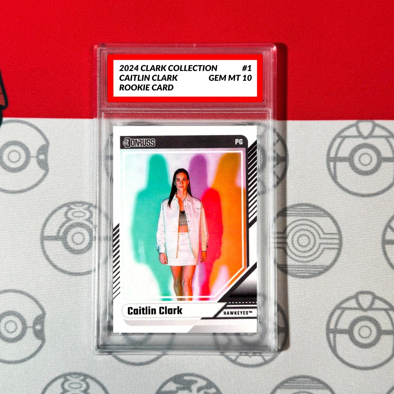 Graded 10 Caitlin Clark Rookie Card RC 2024 Panini Donruss Clark Collection #1