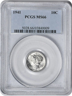 1941 Mercury Silver Dime MS66 PCGS-1