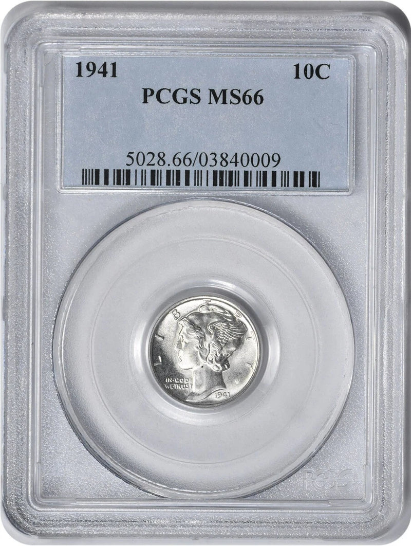 1941 Mercury Silver Dime MS66 PCGS-1