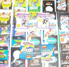 Vintage Hockey Cards Lot 100 Cards – Unopened Sealed Wax Cello Rack Packs, Old School Player Collection-1