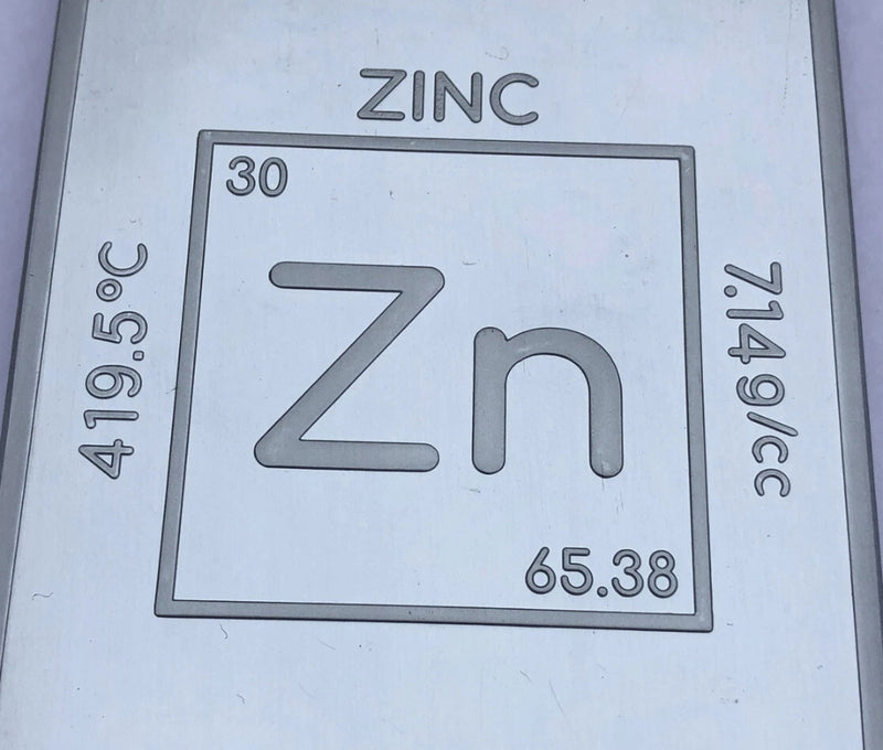 1 (One) Pound .999 Zinc Bullion Bar By Unique Metals-4