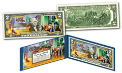 Wizard of Oz * YELLOW BRICK ROAD * Officially Licensed Legal Tender $2 U.S Bill-1