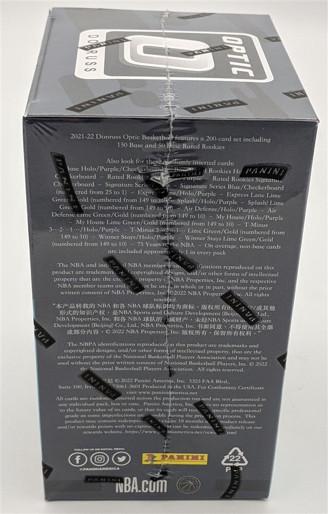 Factory Sealed 6 Pack Blaster Box 2021-22 Panini Donruss Optic Basketball Cards-2
