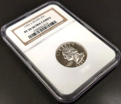 1995 S Silver Proof Washington Quarter certified PF 70 Ultra Cameo by NGC!-4