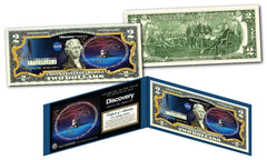 Space Shuttle DISCOVERY Missions Genuine Legal Tender U.S. $2 Bill NASA-1