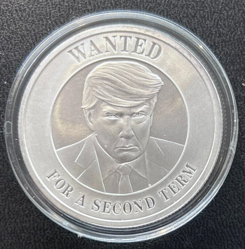 LOT OF 5 X 1oz Fine Silver Rounds Trump COLLECTION MAGA Set in Capsules