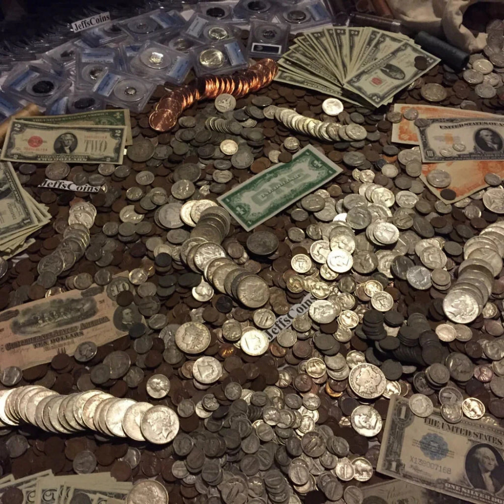 ✯ Gold and Silver Estate Lot Sale ✯ Old U.S. Coins Bullion ✯ .999 Silver Bar ✯