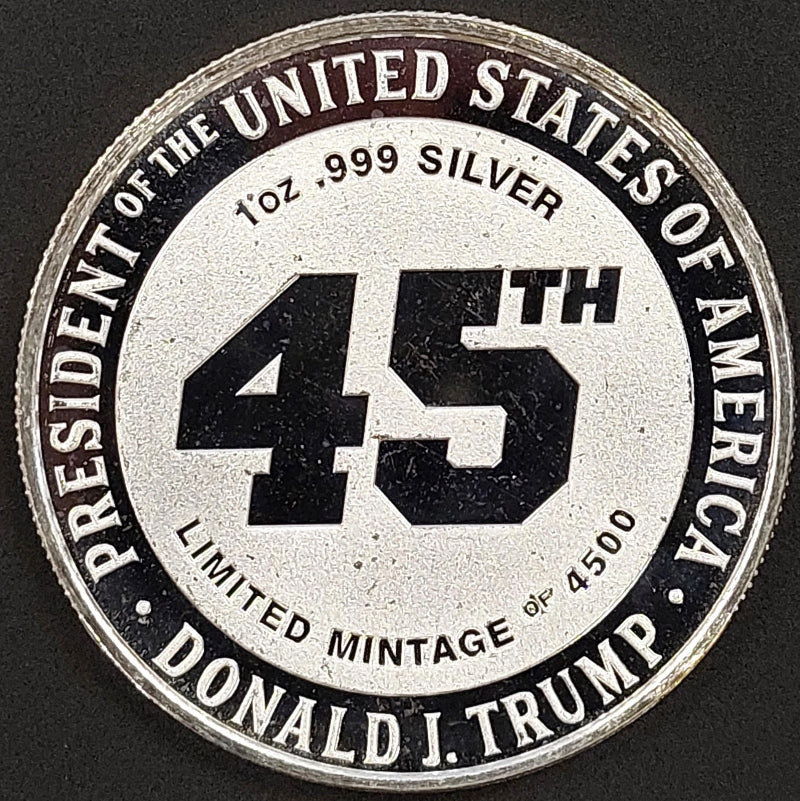 Donald Trump vs Big Tech, 45th President Trump, 1 Troy Oz .999 Fine Silver!