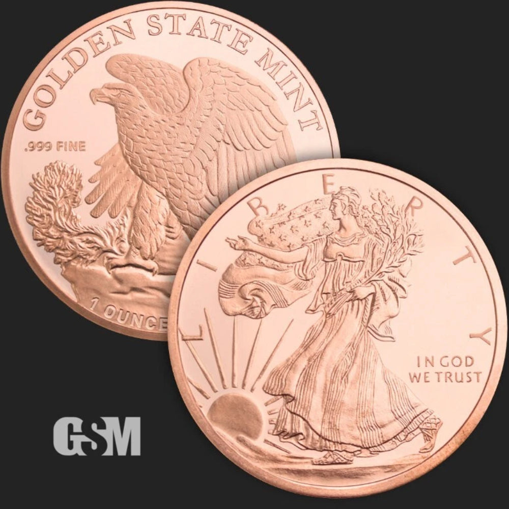 TUBO DE 20 LINGOTES DE COBRE FINO MIXTO DE 1 OZ. 0.999-4