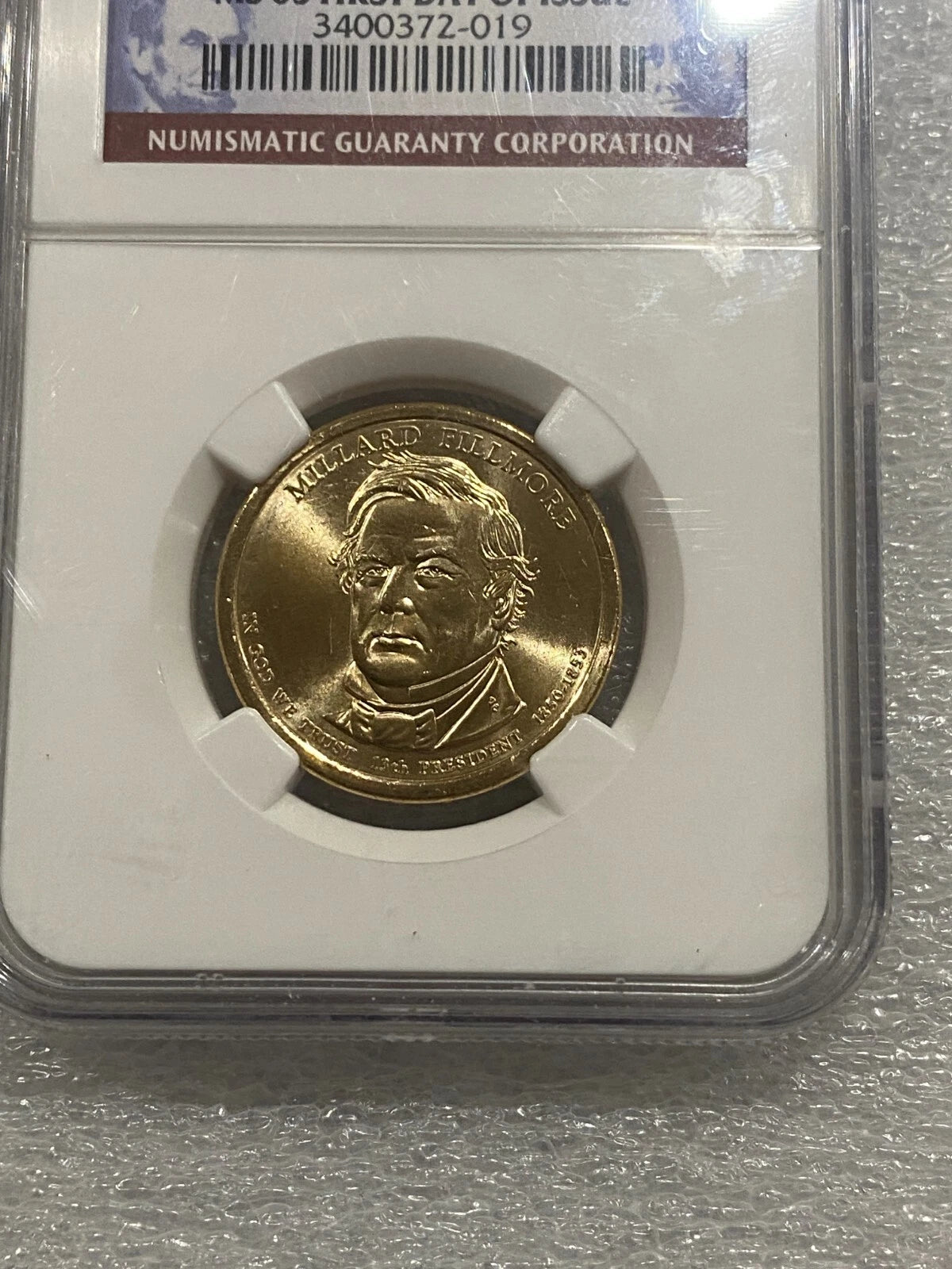 2010 D Millard Fillmore US Presidential Dollar Coin NGC MS 65 First Day Issue-2