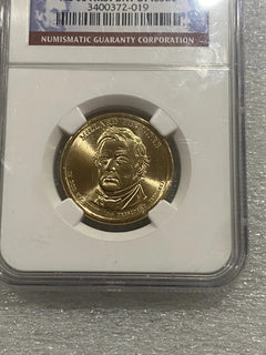 2010 D Millard Fillmore US Presidential Dollar Coin NGC MS 65 First Day Issue-2