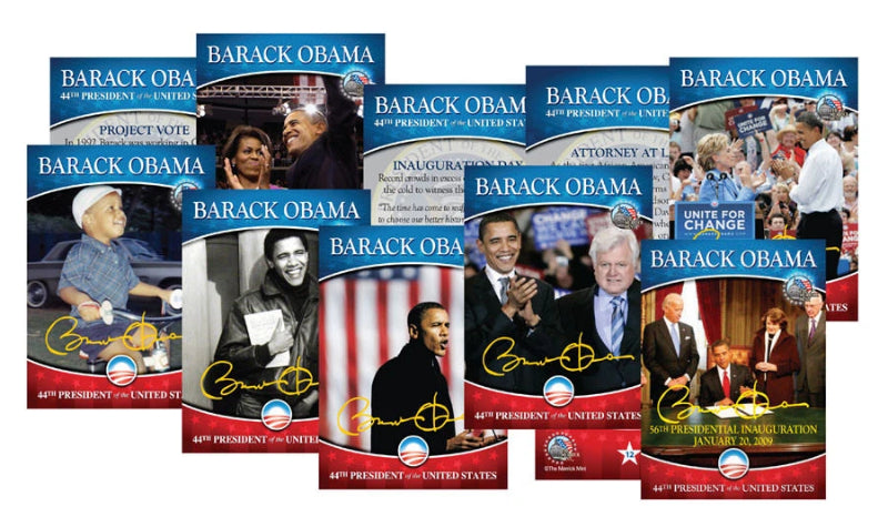 Lot of 4 BARACK OBAMA 2009 Commemorative Coin 24K Gold Plated plus 44-Card Set-3