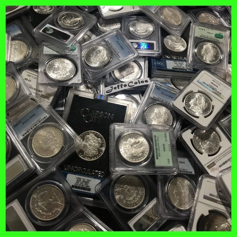 Estate Coin Lot US Morgan Silver Dollar ✯PCGS NGC ✯ O, S, P - BU MS UNC-5
