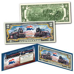 AMERICAN FREEDOM TRAIN Reading Railroad A Moving Monument AMERICA 250 US $2 Bill-2