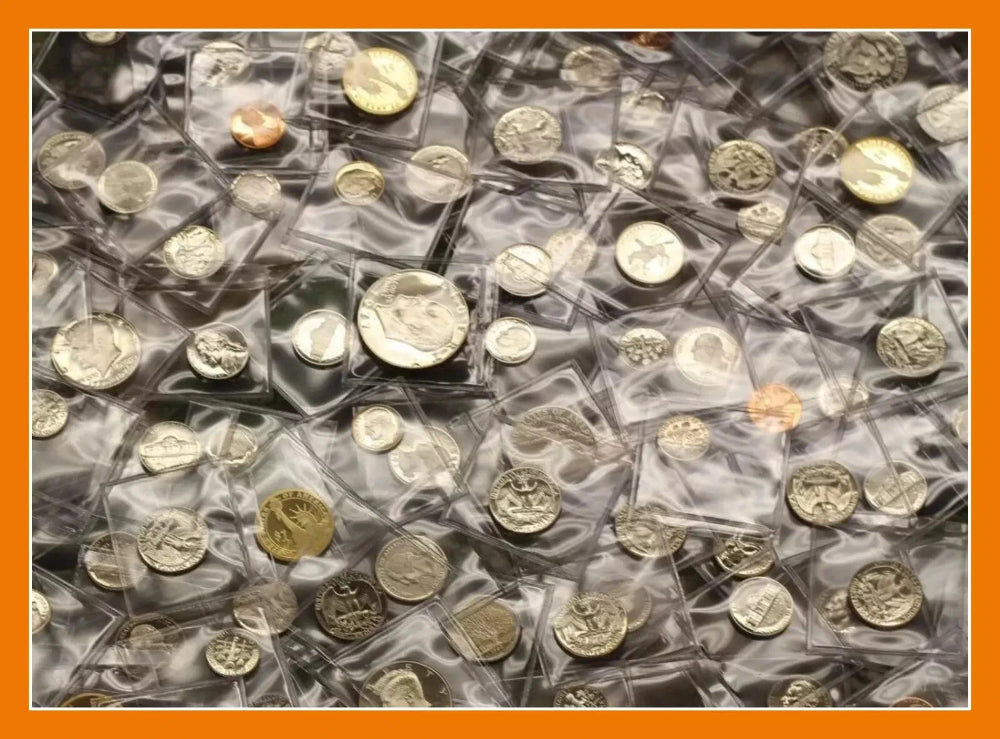 VENTA DE LOTE DE BIENES RAÍCES ~ MONEDAS DE LA CASA DE LA MONEDA DE EE. UU. A PRUEBA DE GEMA ~ DÓLARES, MITADES Y CENTAVOS 1960-2010