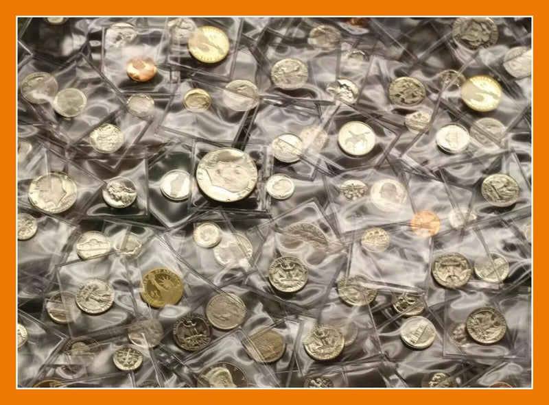 VENTA DE LOTE DE BIENES RAÍCES ~ MONEDAS DE LA CASA DE LA MONEDA DE EE. UU. A PRUEBA DE GEMA ~ DÓLARES, MITADES Y CENTAVOS 1960-2010-2