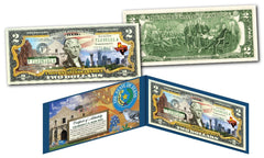 TEXAS - OFFICIAL Genuine Legal Tender US $2 Bill Honoring America's 50 States-1