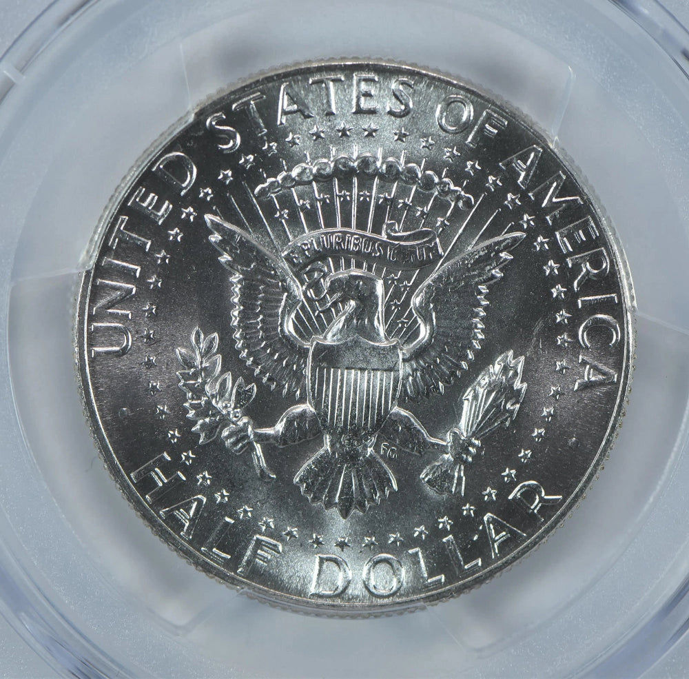 Moneda de medio dólar Kennedy de 1970-D MS65 PCGS Etiqueta Azul-3