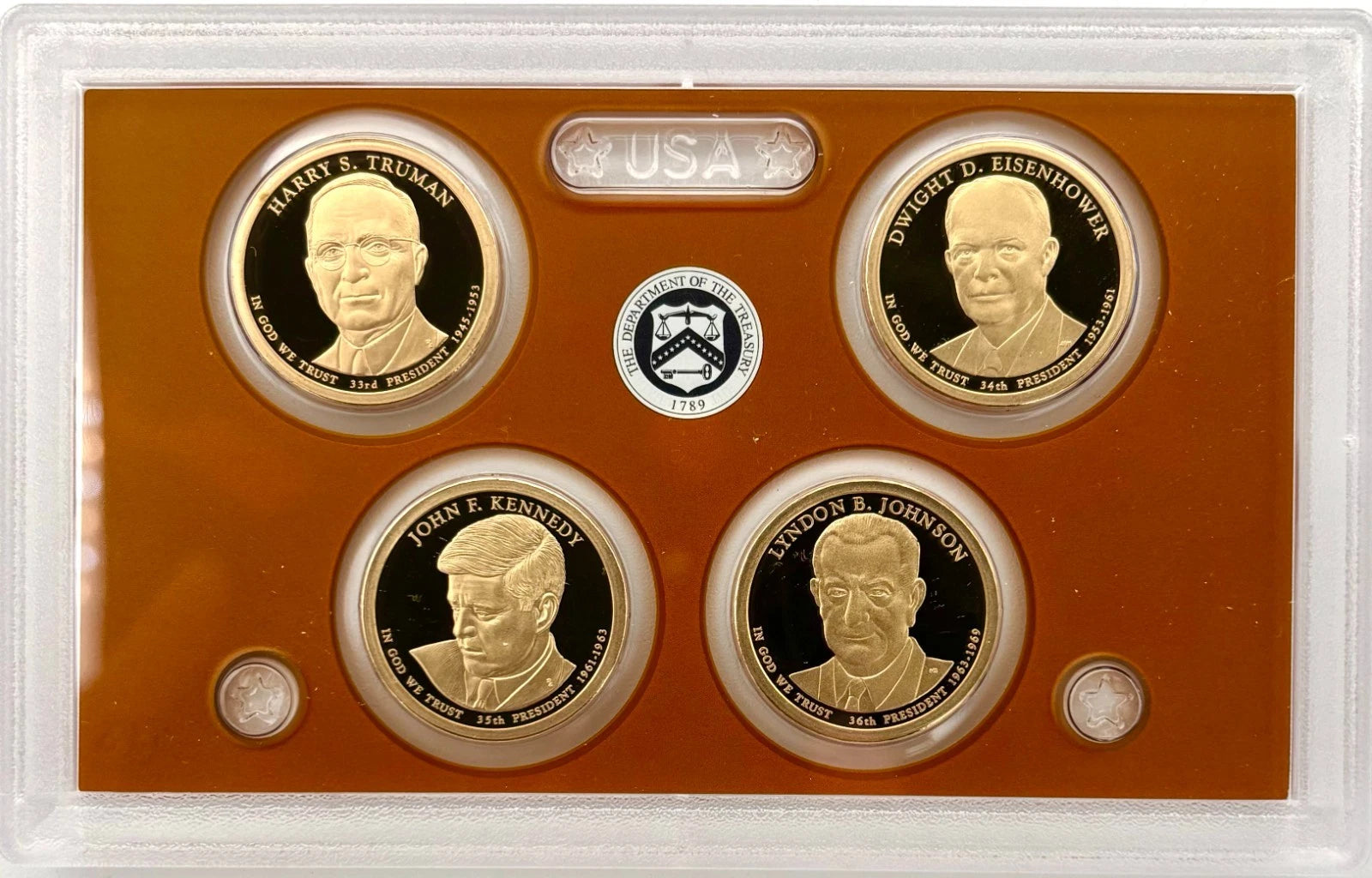 2007-2016 Presidential Dollar 39 Coin S Proof Set wOriginal Mint Lenses (No COA)-2