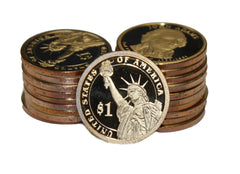 Choice Proof Presidential Dollar Roll, 20 Coins - Mixed Dates-2