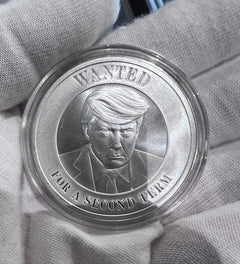 New Lot Of 2 X 1 Oz Silver Round Trump Mugshot & 1oz Wanted For A Second Term-3