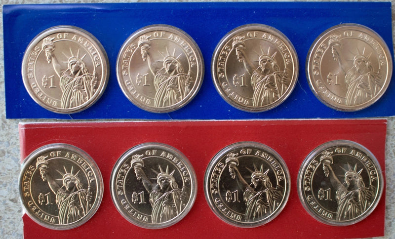 2007 4 presidentia coin set BU United States $1 Coins-2