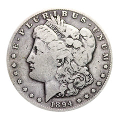 1921 年以前發行的 90% 銀質摩根銀元（1878-1904 年），流通品相良好或更佳。-2
