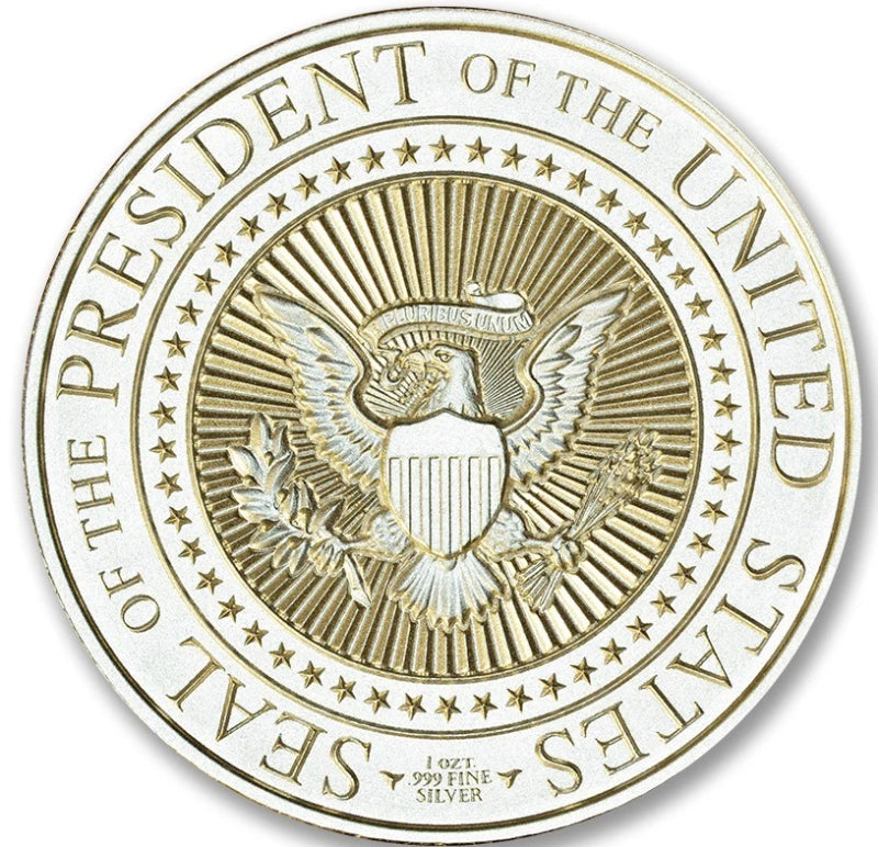 Presidential Seal Donald Trump 1 oz .999 silver coin Make America Great Again