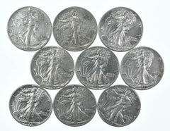 BU 1942 (P) Walking Liberty Half Dollar Sin circular 90% Plata-3