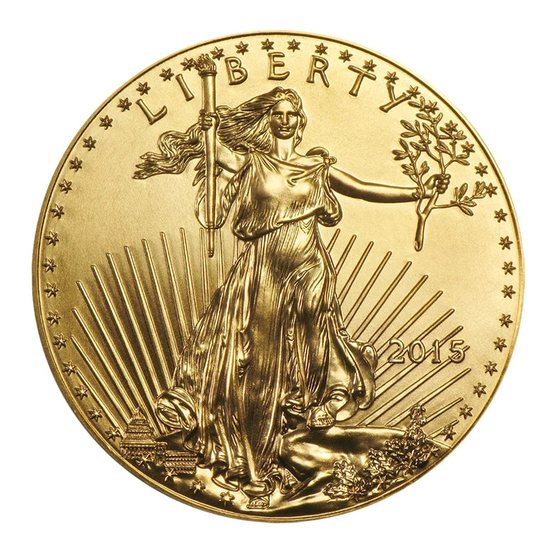 Moneda American Eagle de oro de 1/10 onza, $5 BU - Fecha aleatoria-2