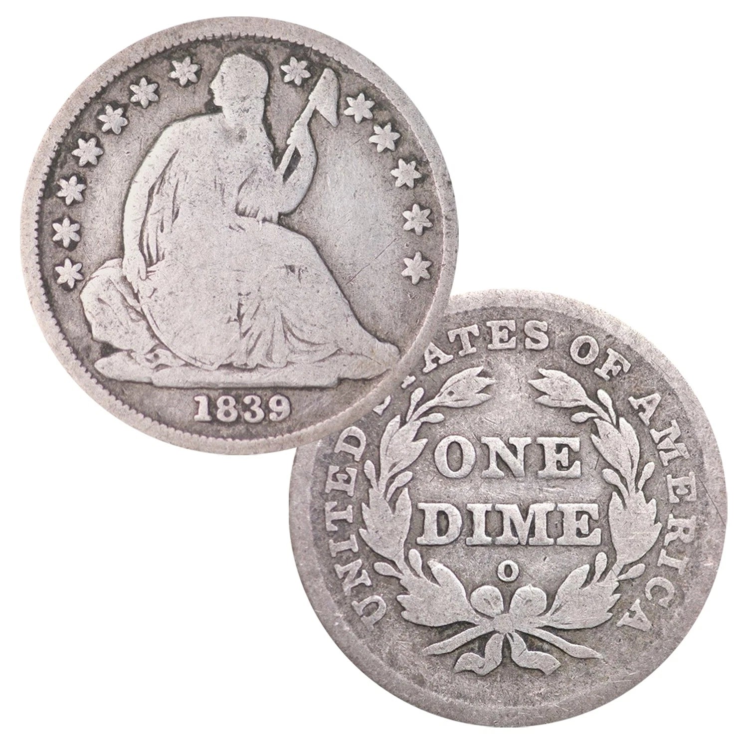 Seated Dime In Circulated Condition Random Date