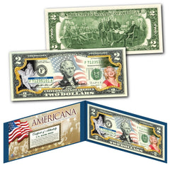 MARILYN MONROE - Americana - Genuine Legal Tender US $2 Bill Officially Licensed-2