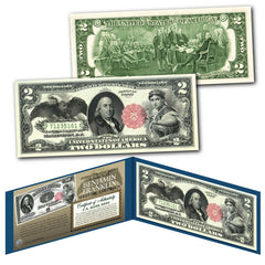 1880 Series $50 BEN FRANKLIN Hybrid Commemorative Banknote on modern $2 Bill-1