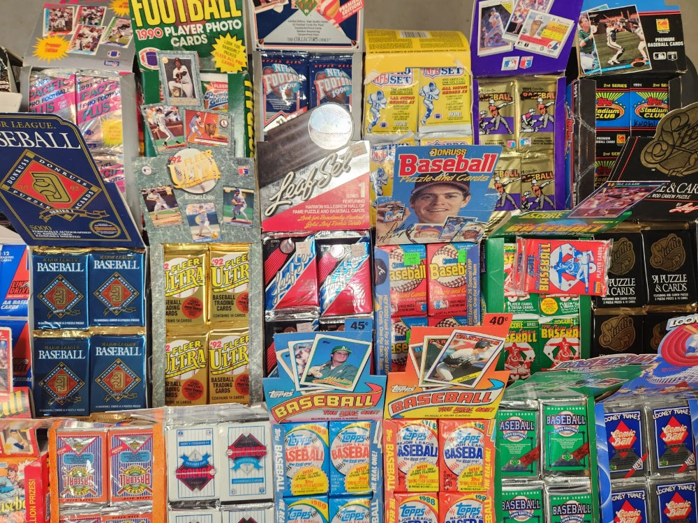 ESTATE SALE- Lot of 300 Old Unopened BASEBALL CARDS In packs. SUPER BONUS!!!!