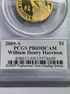 2009-S John Quincy Adams One Dollar PCGS- PR 69 D CAM.-2