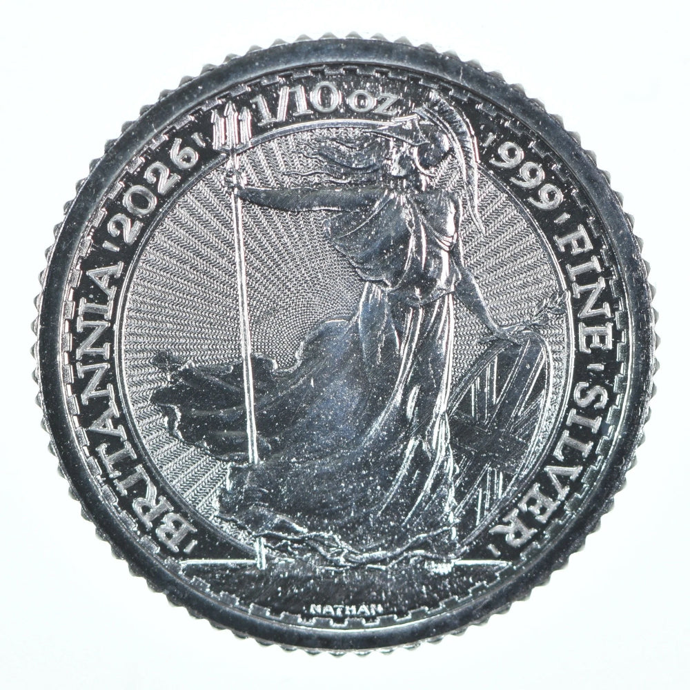2026 Gran Bretaña 20 peniques Plata Britannia 1/10 oz Plata-3