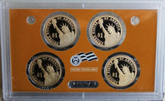 2008 S Presidential $1 Coin Proof Set 4 Dollars Box and COA as Issued by US Mint-2