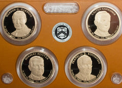 2014 Presidential $1 Coin Proof US Mint 4 Golden Dollars COINS ONLY Presidents-2
