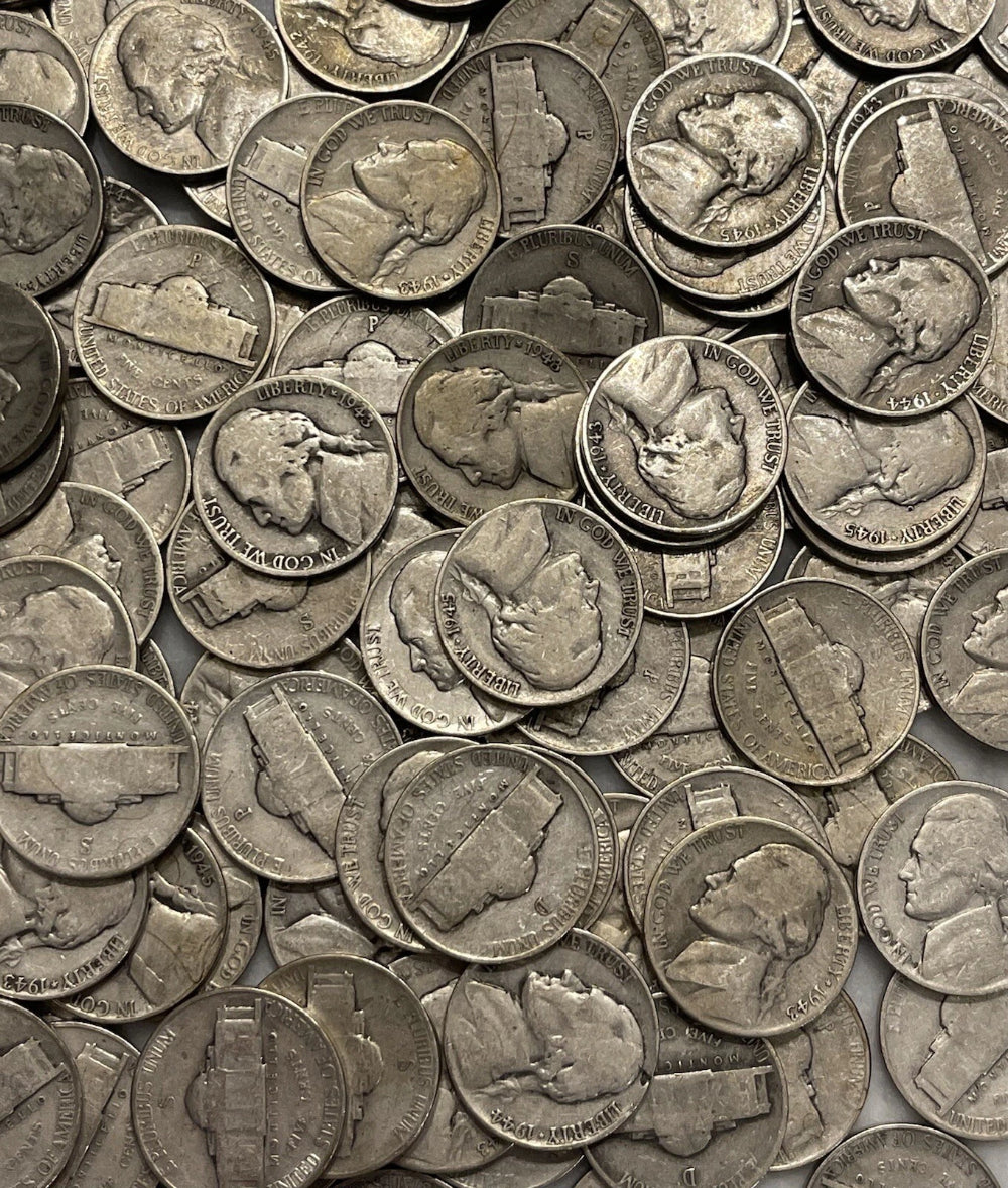 [Lot of 4 Coins] Silver War Nickels WWII 35% Silver - Choose # of Lots of 4!-2