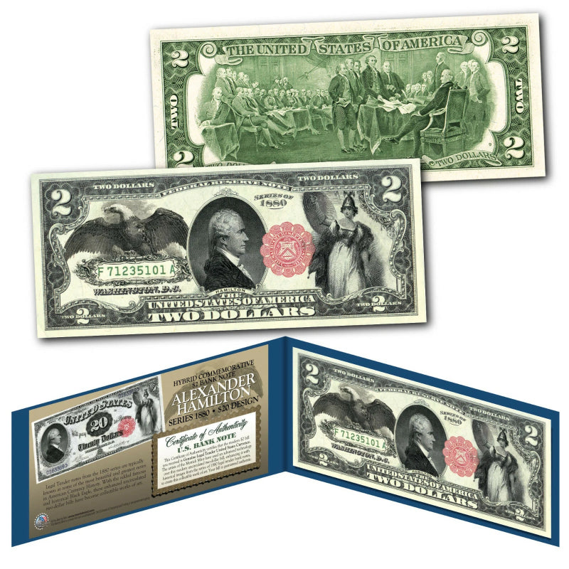 1880 Series $20 ALEXANDER HAMILTON Hybrid Banknote designed on modern $2 Bill-1