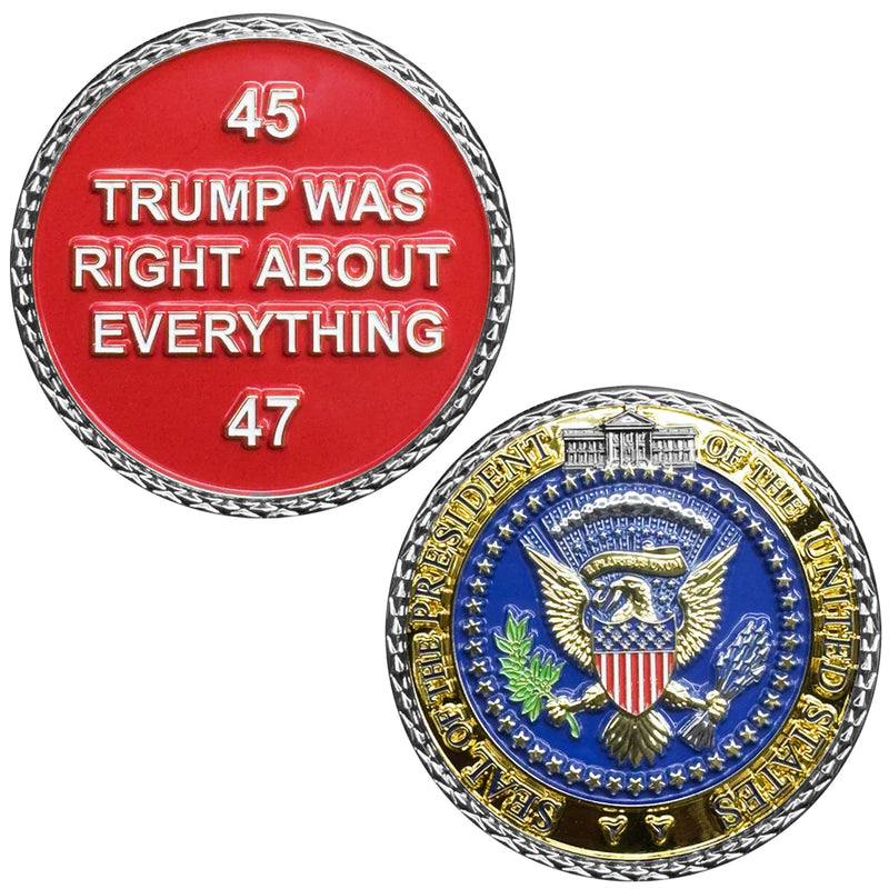 EL18-4 President Trump Was Right About Everything Presidential Challenge Coin 45-2