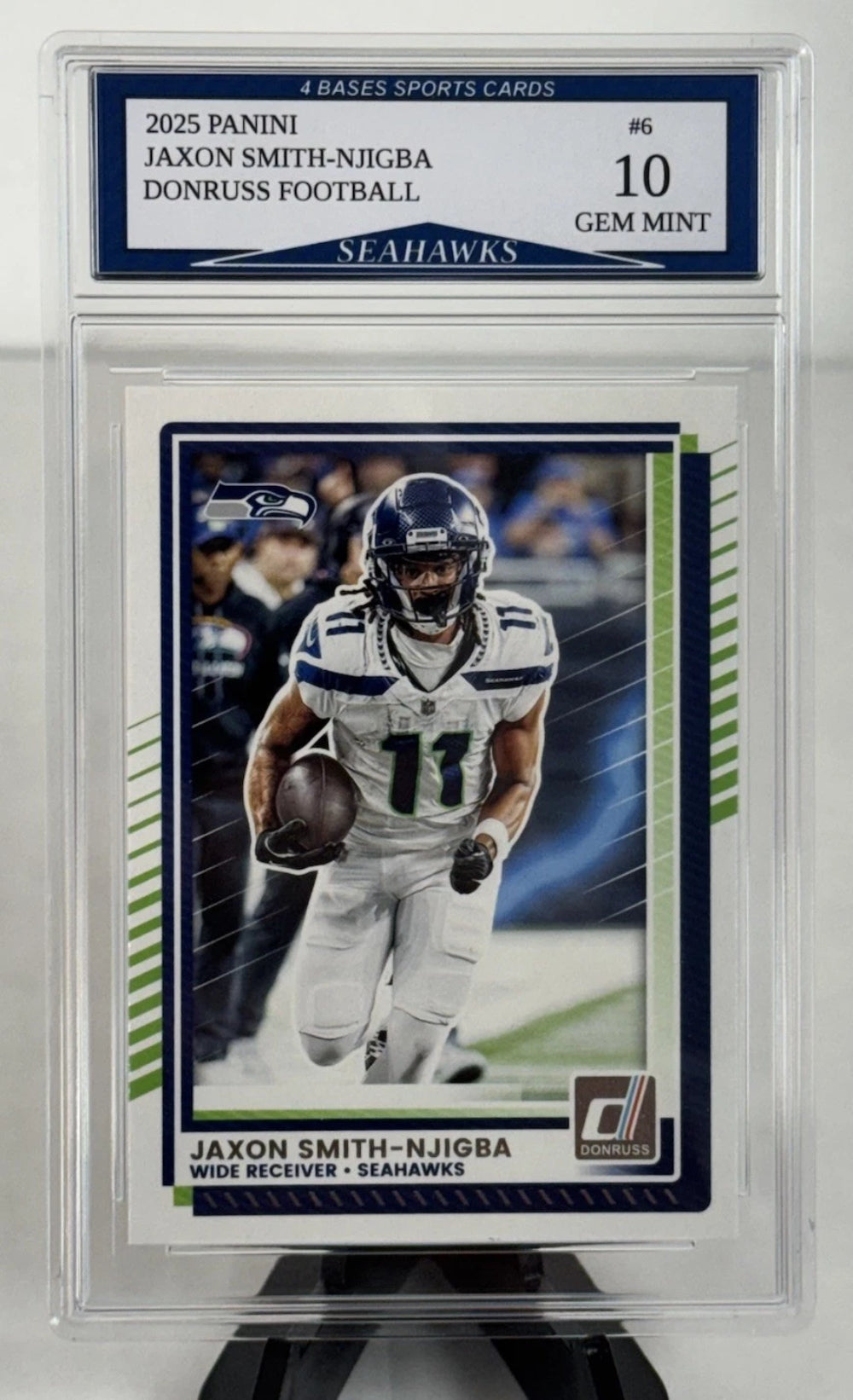 Juego de 2 tarjetas Panini Donruss Sam Darnold y Jaxon Smith Njigba Seattle Seahawks 2025-2
