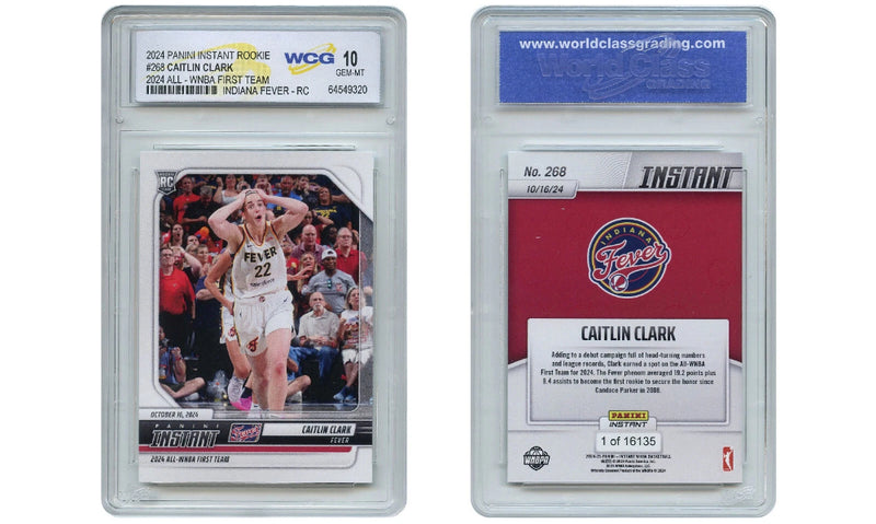 2024 Panini CAITLIN CLARK Card All-WNBA First Team #268 RC - Graded GEM MINT 10-2