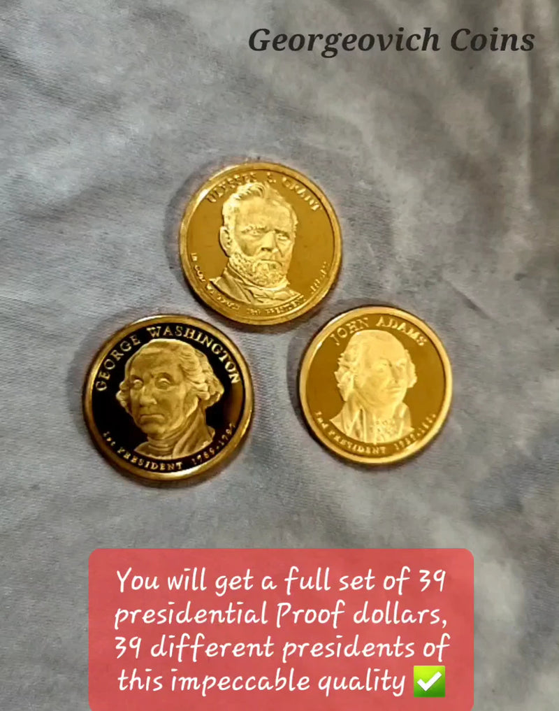 COMPLETE Presidential PROOF Dollar full SET US Mint 39 Coins Total ! All PROOF!!-2